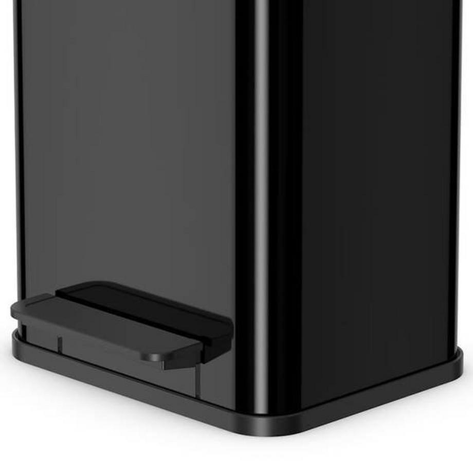 Hailo Collecteur de déchets à pédale Öko, duo Plus M, capacité 2 x 9 l, noir.  