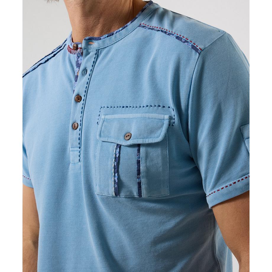 Joe Browns Maglietta Henley a Maniche Corte  