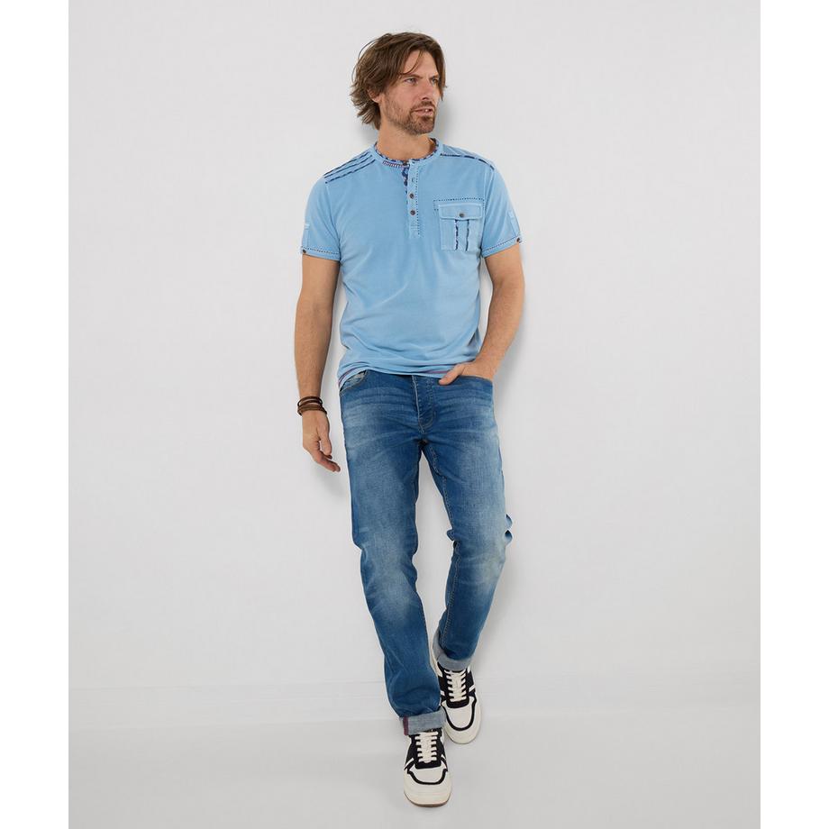 Joe Browns Maglietta Henley a Maniche Corte  