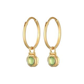 Elli  Ohrringe Creolen Peridot Anhänger 