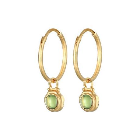 Elli  Ohrringe Creolen Peridot Anhänger 