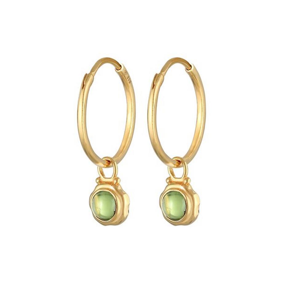 Ohrringe Creolen Peridot Anhänger