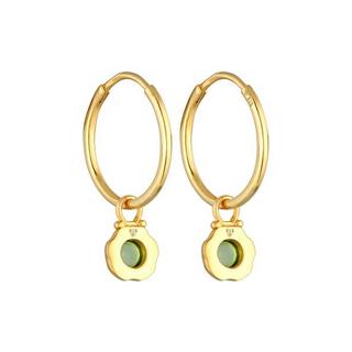 Elli  Ohrringe Creolen Peridot Anhänger 