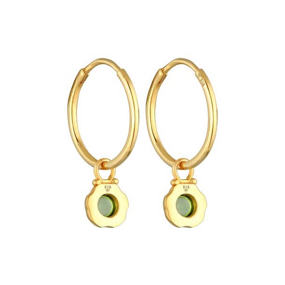 Elli  Ohrringe Creolen Peridot Anhänger 