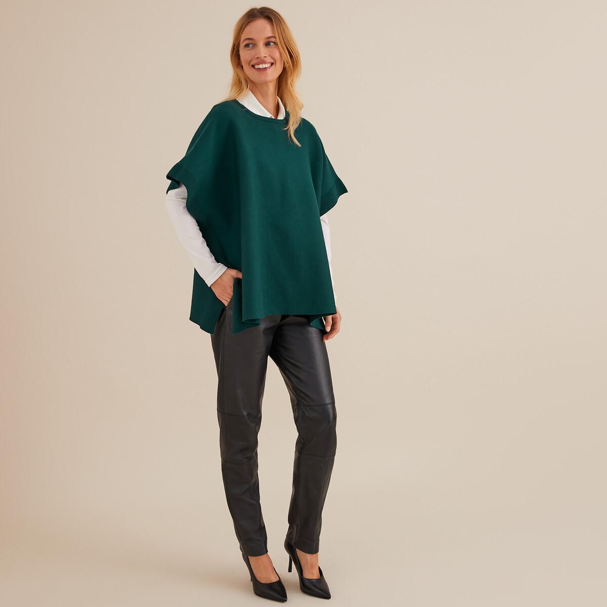 La Redoute Collections  Poncho mit rundem Ausschnitt 