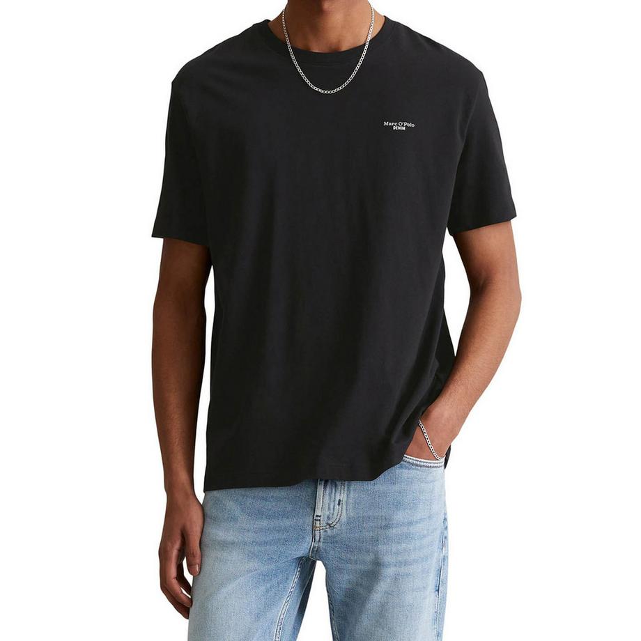 Marc O'Polo Denim T-Shirt  1er Pack Bequem sitzend-T-Shirt, SSL, Logo Print, Reg F  