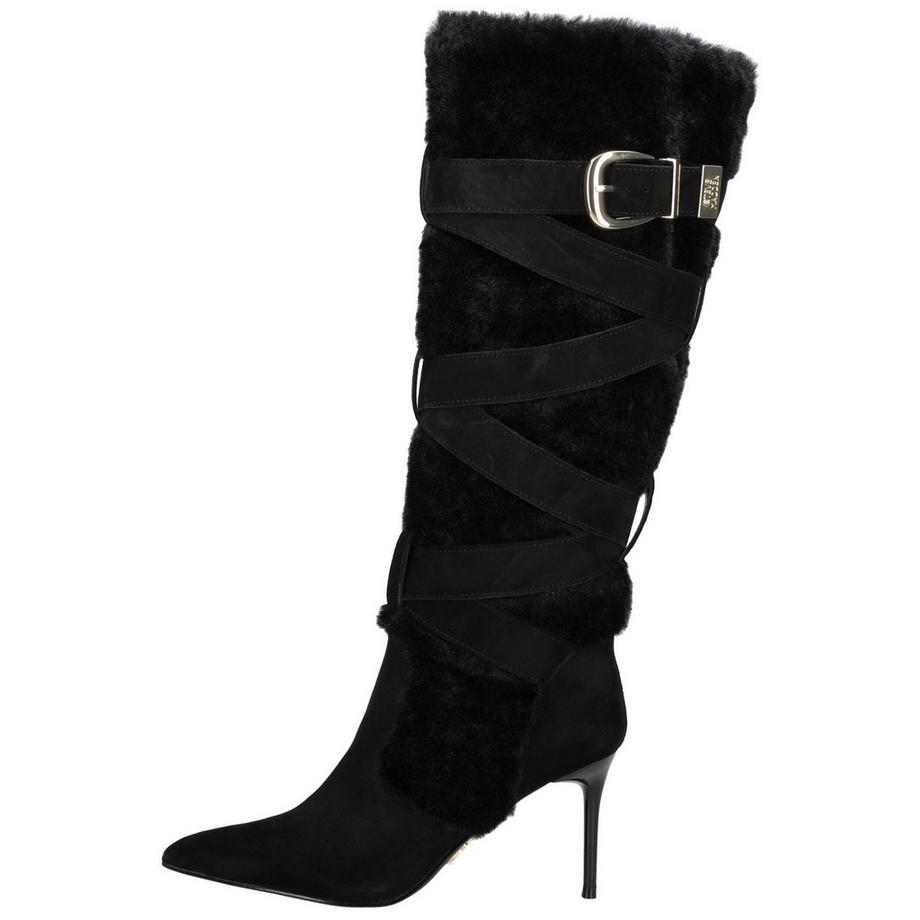STEVE MADDEN Bottes mi-mollet avec fausse fourrure et sangle à boucle  