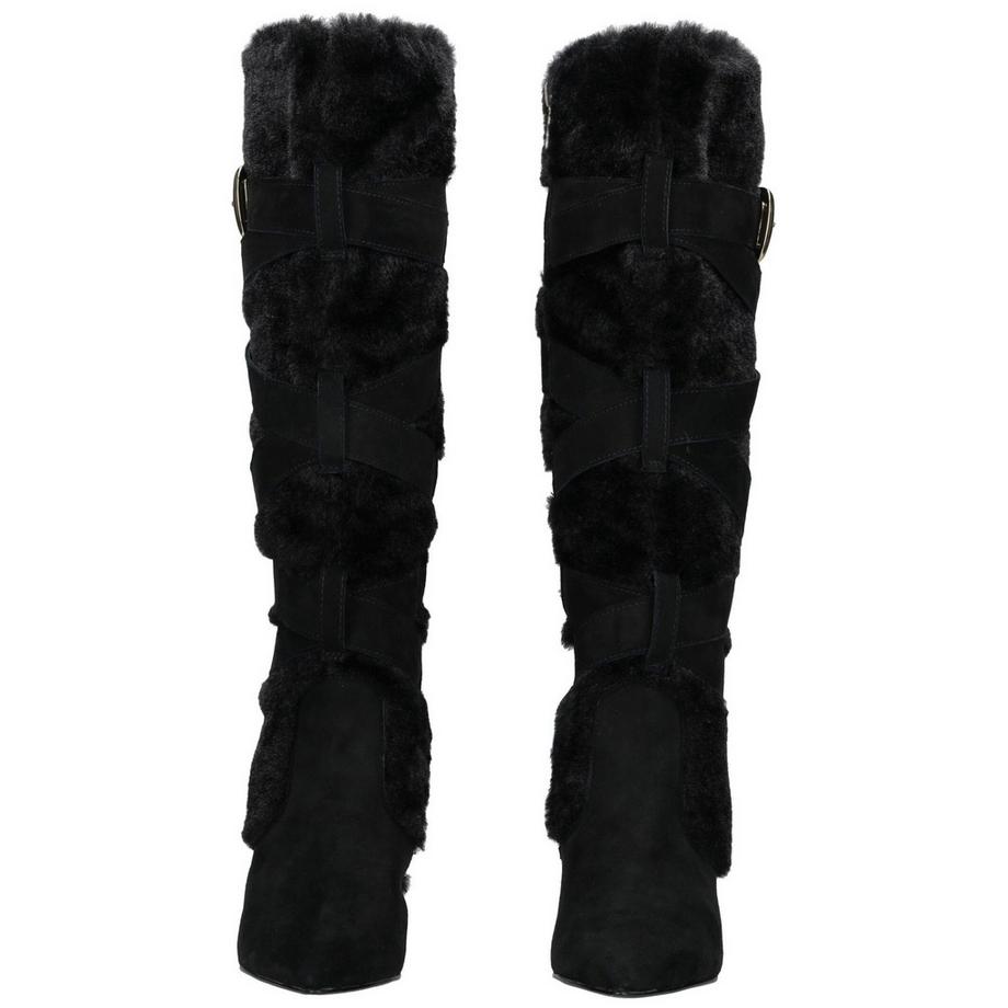 STEVE MADDEN Bottes mi-mollet avec fausse fourrure et sangle à boucle  