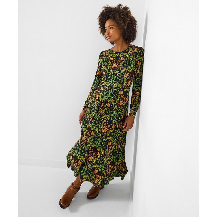 Joe Browns Robe en jersey imprimé feuillage  