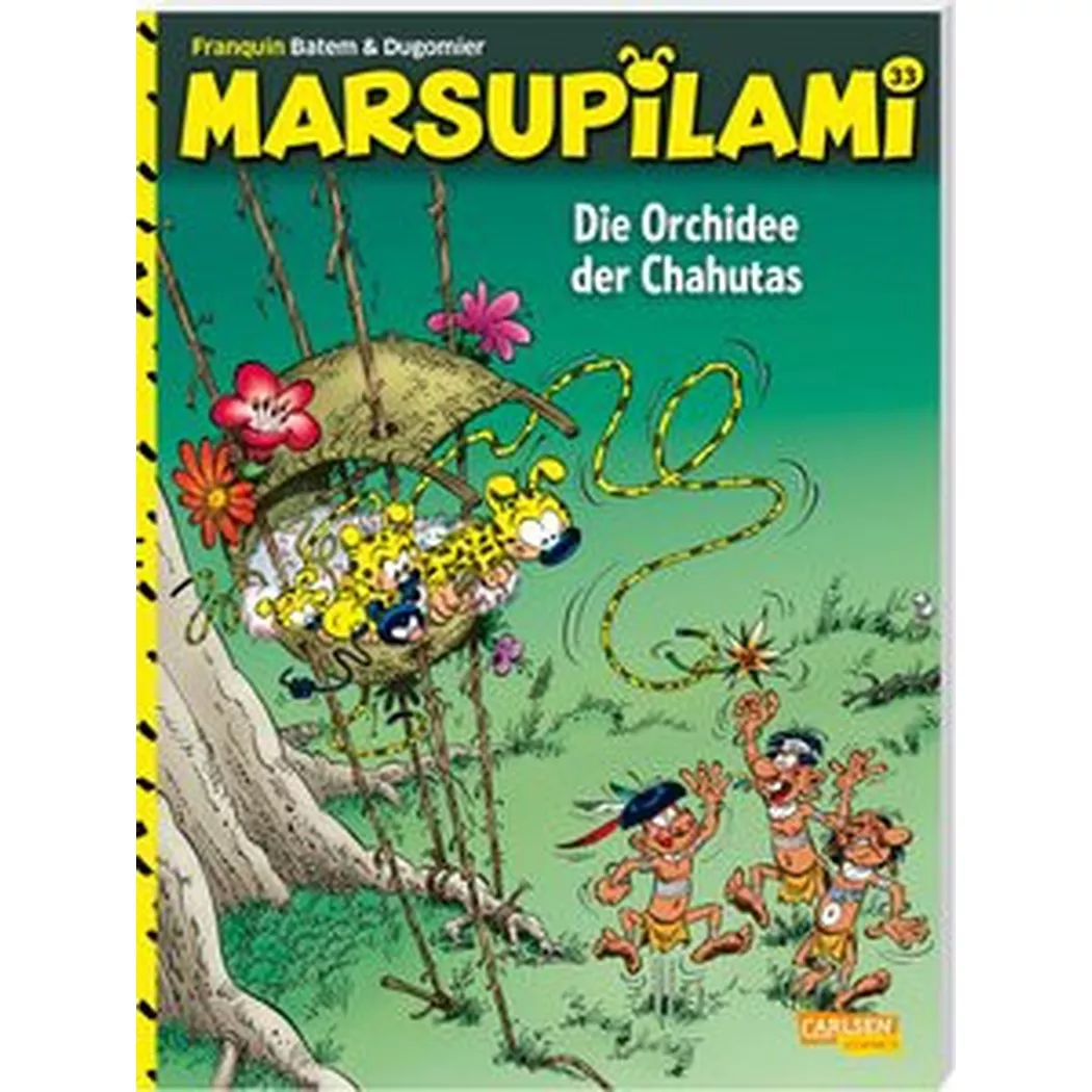 Carlsen Verlag - Marsupilami 33: Die Orchidee der Chahutas, Franquin, André/ Dugomier/ Le Comte, Marcel (Übersetzung)/ Batem (Illustrationen), Multicolor