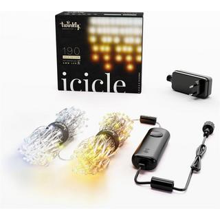 twinkly  Icicle,190LEDs,AWW,2-4-6-2-5 lamps Wifi,Bluetooth, IP55, Musicsensor, CH Plug 