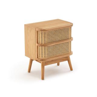 La Redoute Intérieurs Nachttisch Laora mit 1 Rattanschublade  