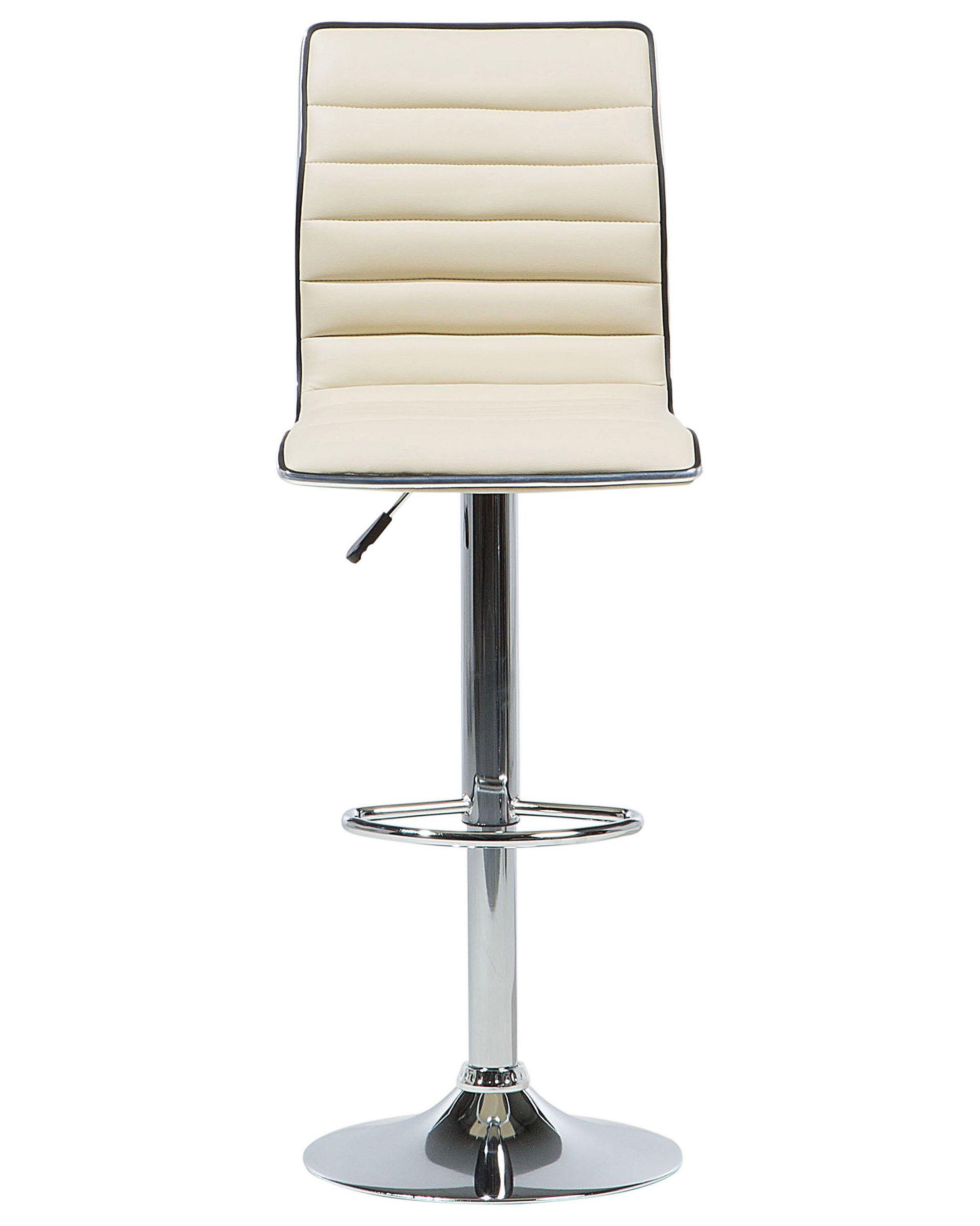 Beliani Set di 2 sedie alte en Pelle sintetica Moderno LUCERNE  