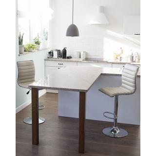 Beliani Set di 2 sedie alte en Pelle sintetica Moderno LUCERNE  