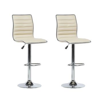 Set di 2 sedie alte en Pelle sintetica Moderno LUCERNE