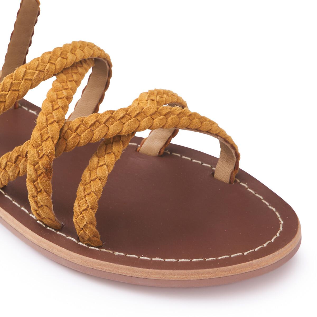 La Redoute Collections  Geflochtene Signature-Sandalen aus Leder 