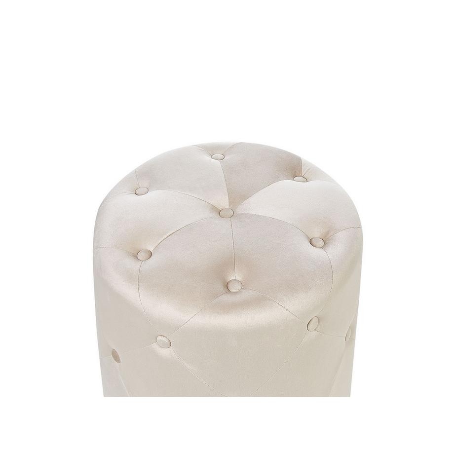 Beliani Pouf aus Samtstoff Glamourös COROLLA  