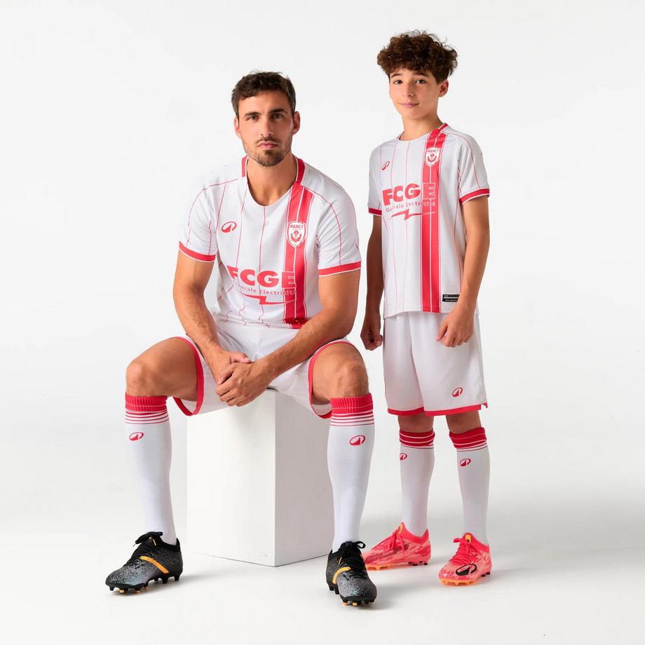 KIPSTA  Offizielles Heimtrikot AS Nancy Lorraine Kinder weiss, Saison 26/27 