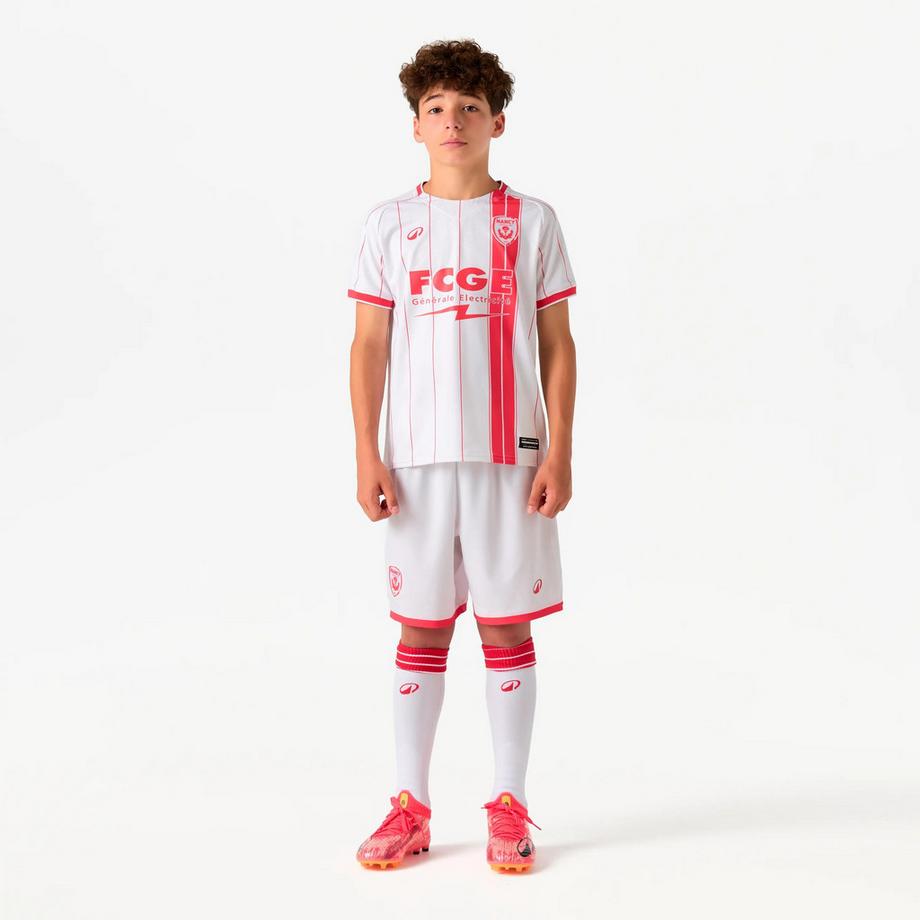 KIPSTA  Offizielles Heimtrikot AS Nancy Lorraine Kinder weiss, Saison 26/27 