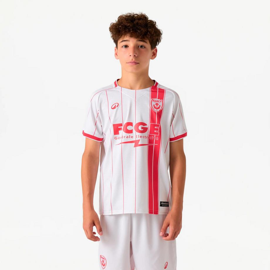 Offizielles Heimtrikot AS Nancy Lorraine Kinder weiss, Saison 26/27