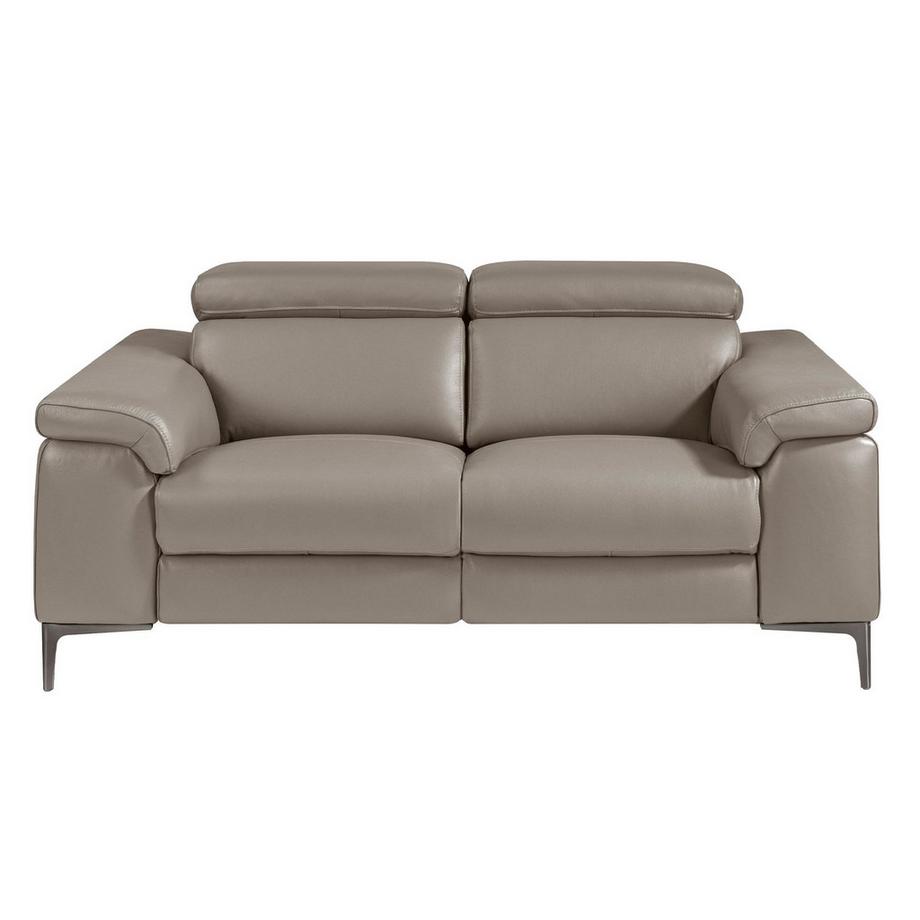ANGEL CERDA 2-sitzer relaxsofa aus dunkelgrauem leder  
