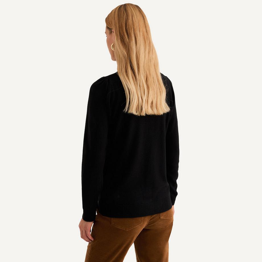 La Redoute Collections Weiche Strickjacke Rundhalsausschnitt  