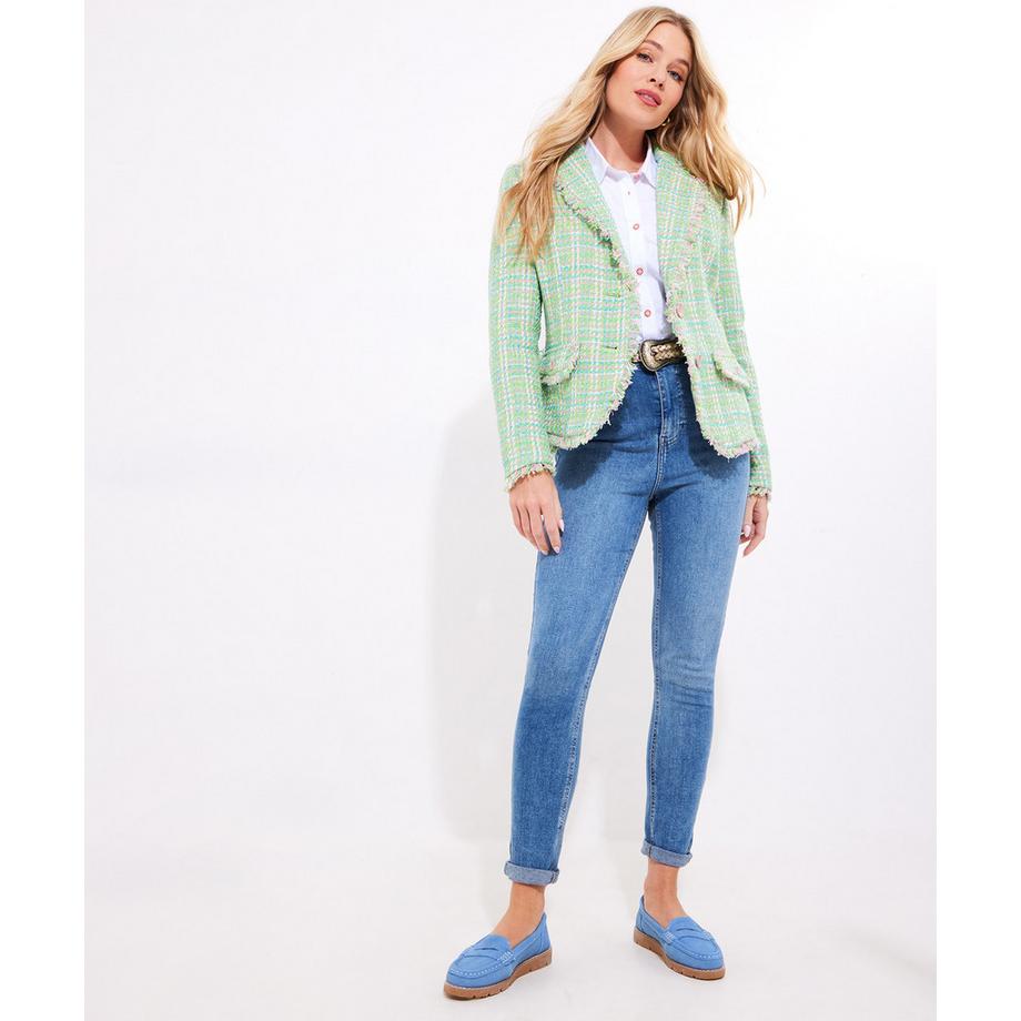 Joe Browns Tweedjacke Ausgefranste Details  