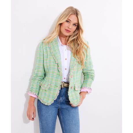 Joe Browns Giacca Tweed Dettagli Sfilacciati  