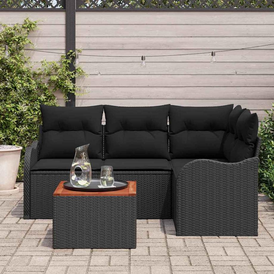 VidaXL Set Divano da Giardino Polyrattan  