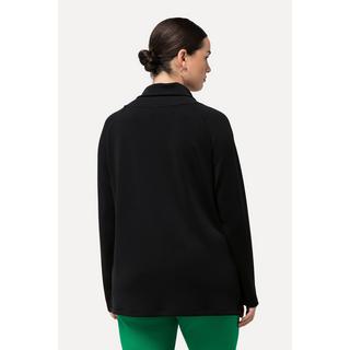 Ulla Popken  Sweatshirt, Modalmix, Stehkragen, Zipper, Langarm 