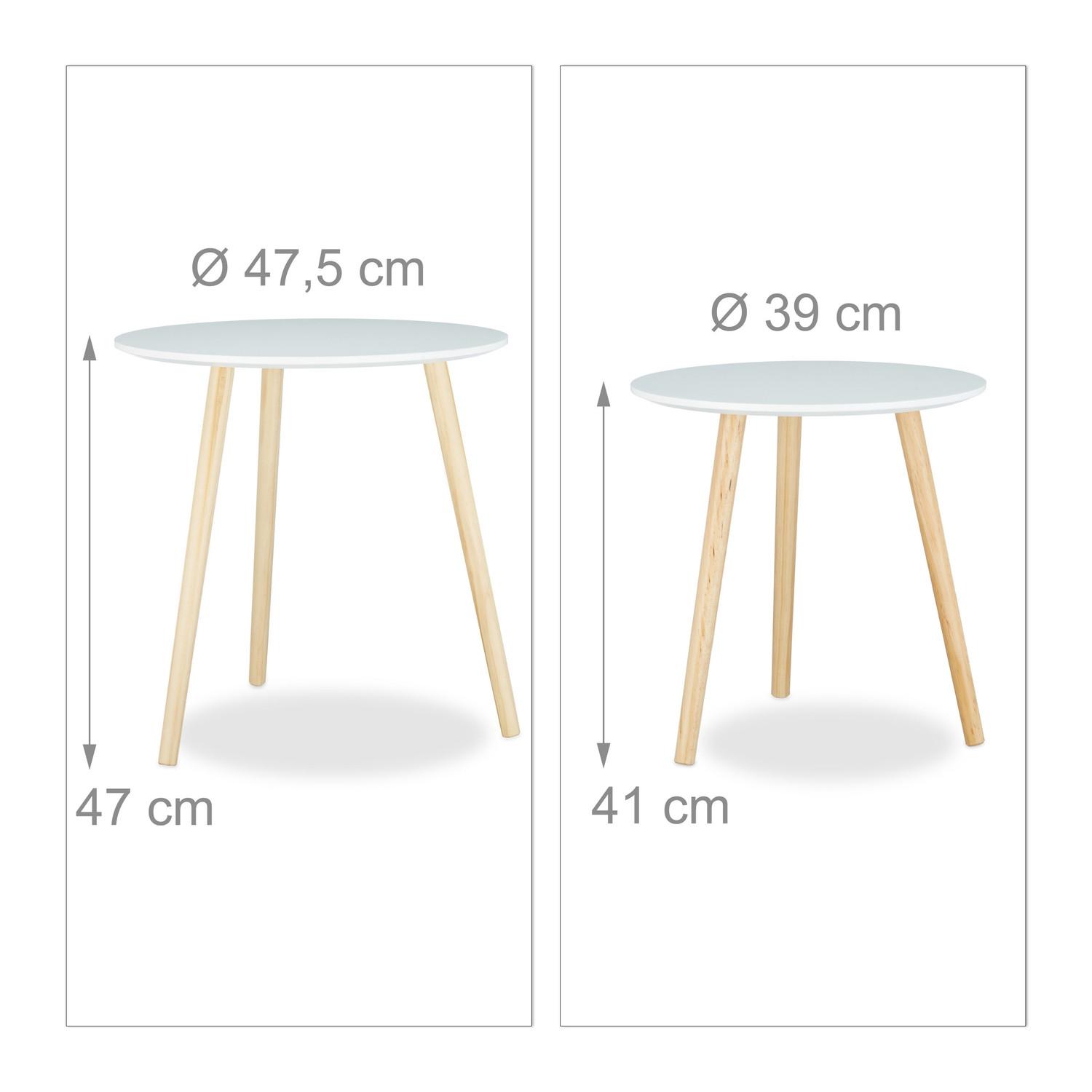 B2X Esstisch 2er Set im skandinavischen Stil  