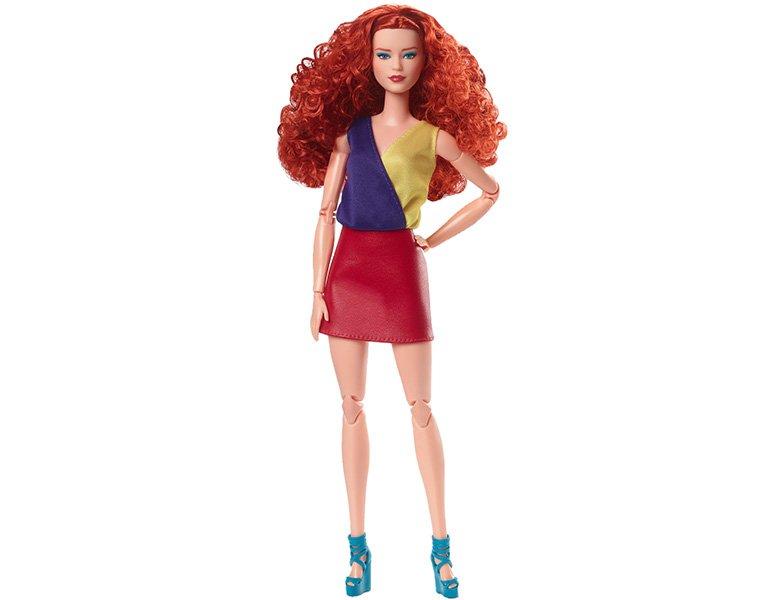 Barbie  Signature Looks Red Hair Red Skirt 