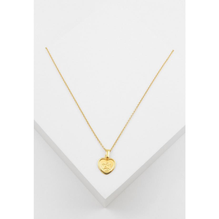 MUAU Schmuck  Anhänger Schutzengel Gelbgold 750, 16x11mm 