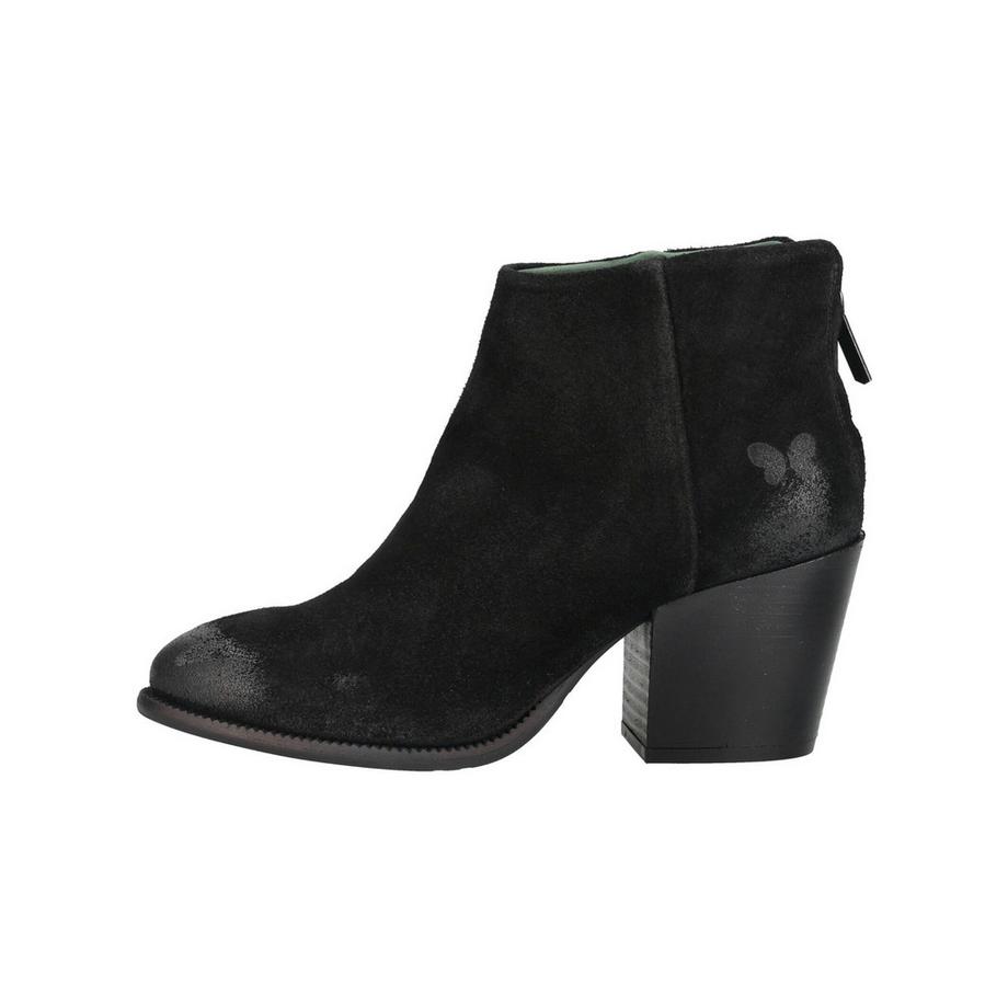 Felmini Veloursleder Stiefelette mit Blockabsatz  