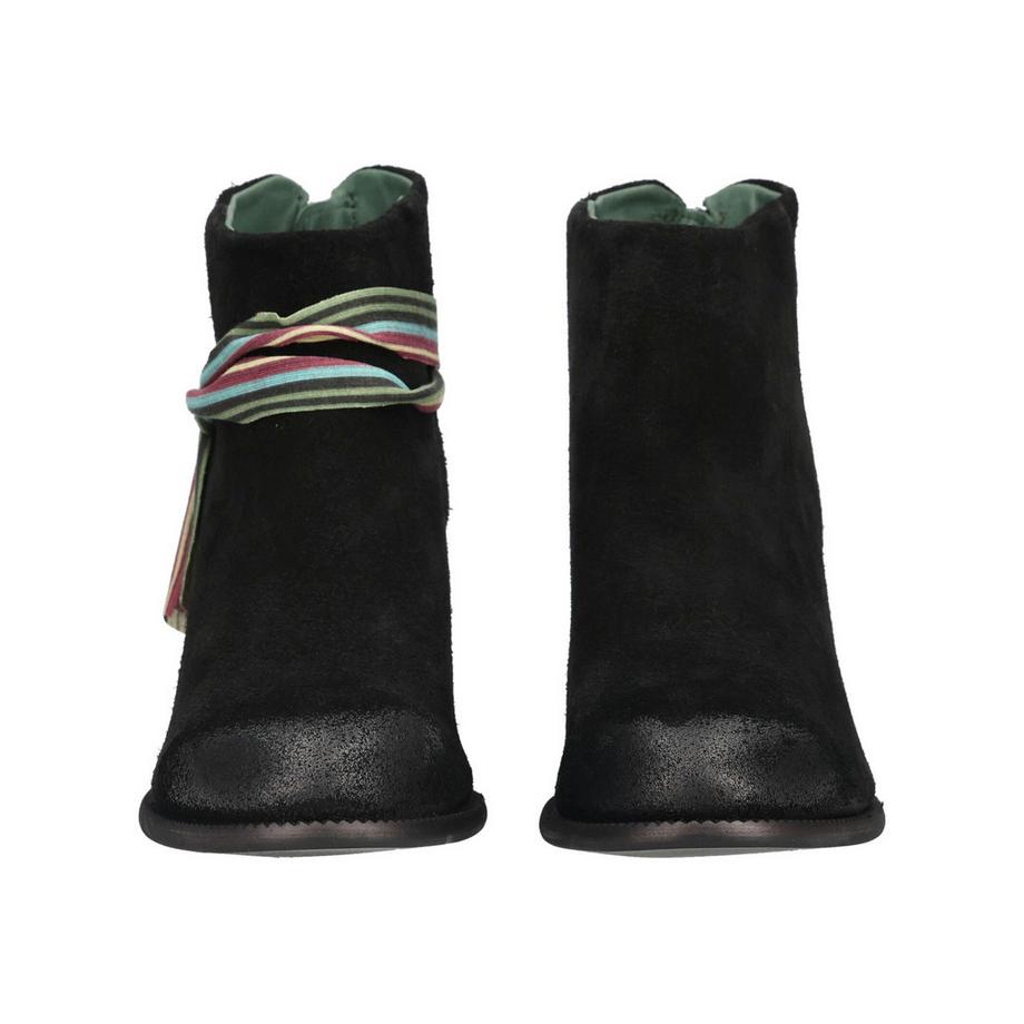 Felmini Veloursleder Stiefelette mit Blockabsatz  
