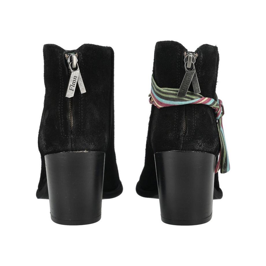 Felmini Veloursleder Stiefelette mit Blockabsatz  