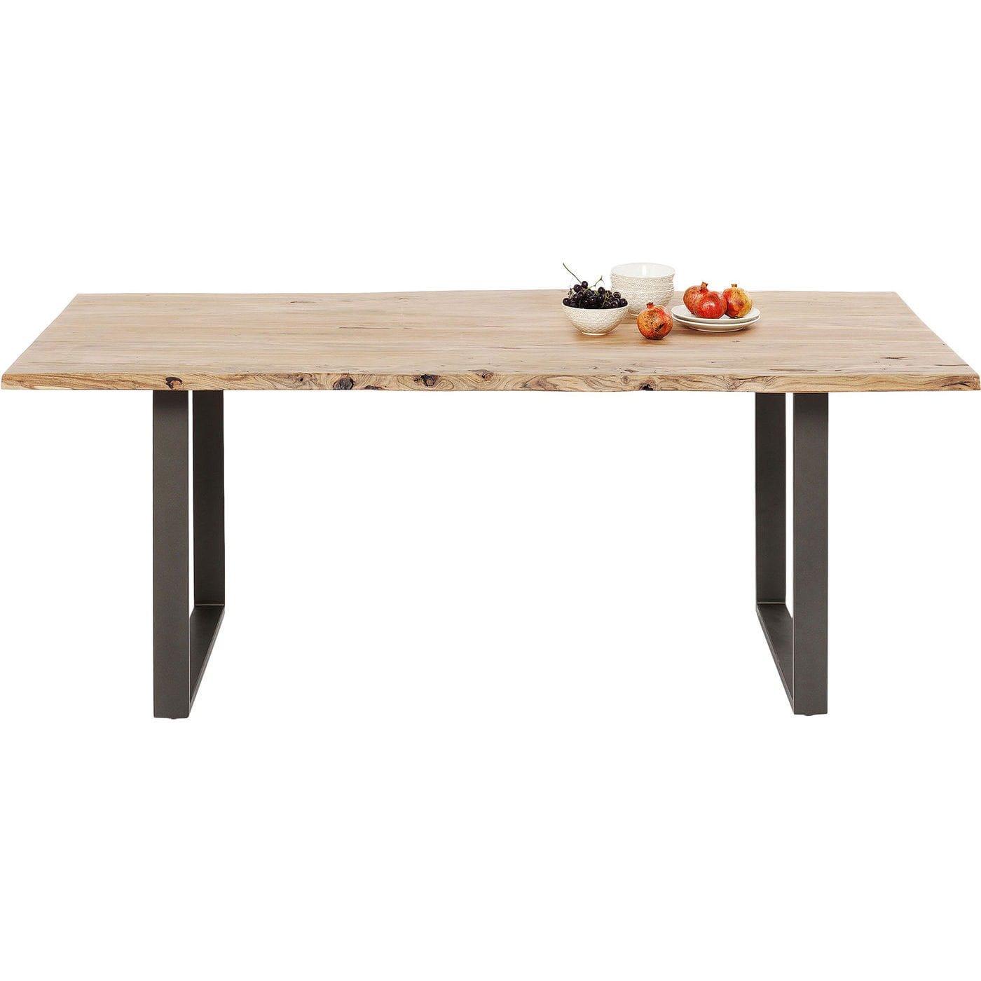 KARE Design Table Harmony acier brut 200x100cm  