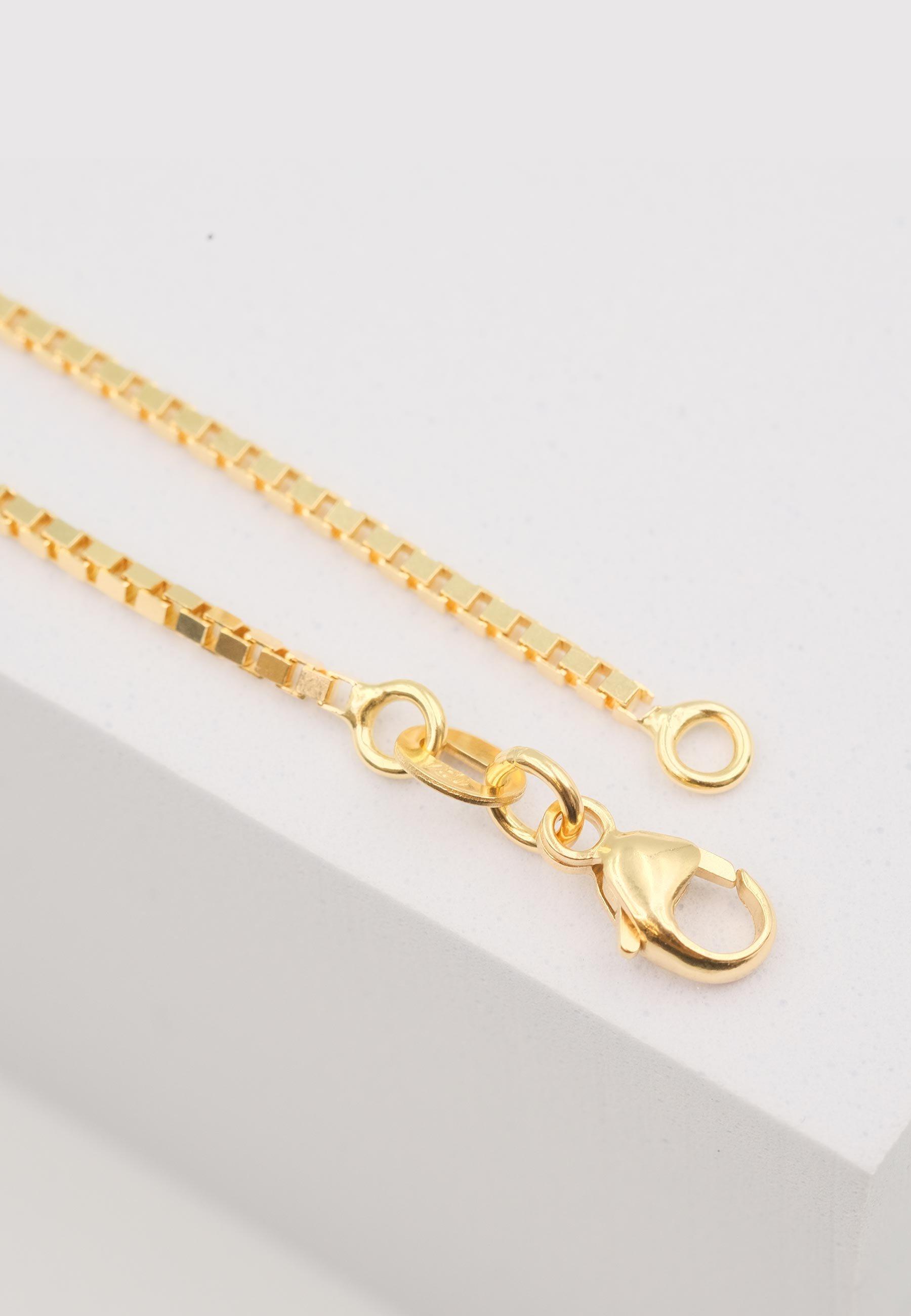 MUAU Schmuck  Collier Venezianer Gelbgold 750, 1.4mm, 60cm 