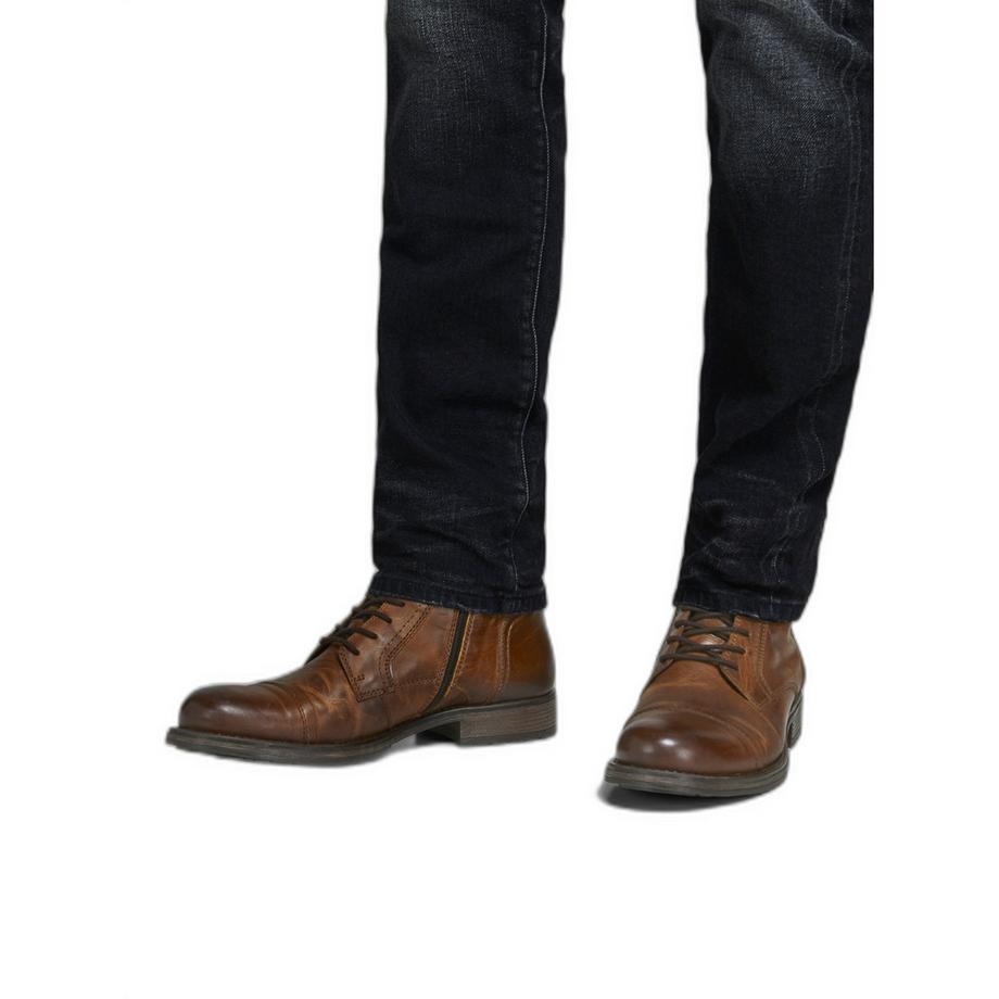 JACK & JONES Bottes en cuir Russel  