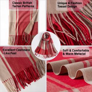 Only-bags.store Pashmina Écharpe Plaid Surdimensionnée  