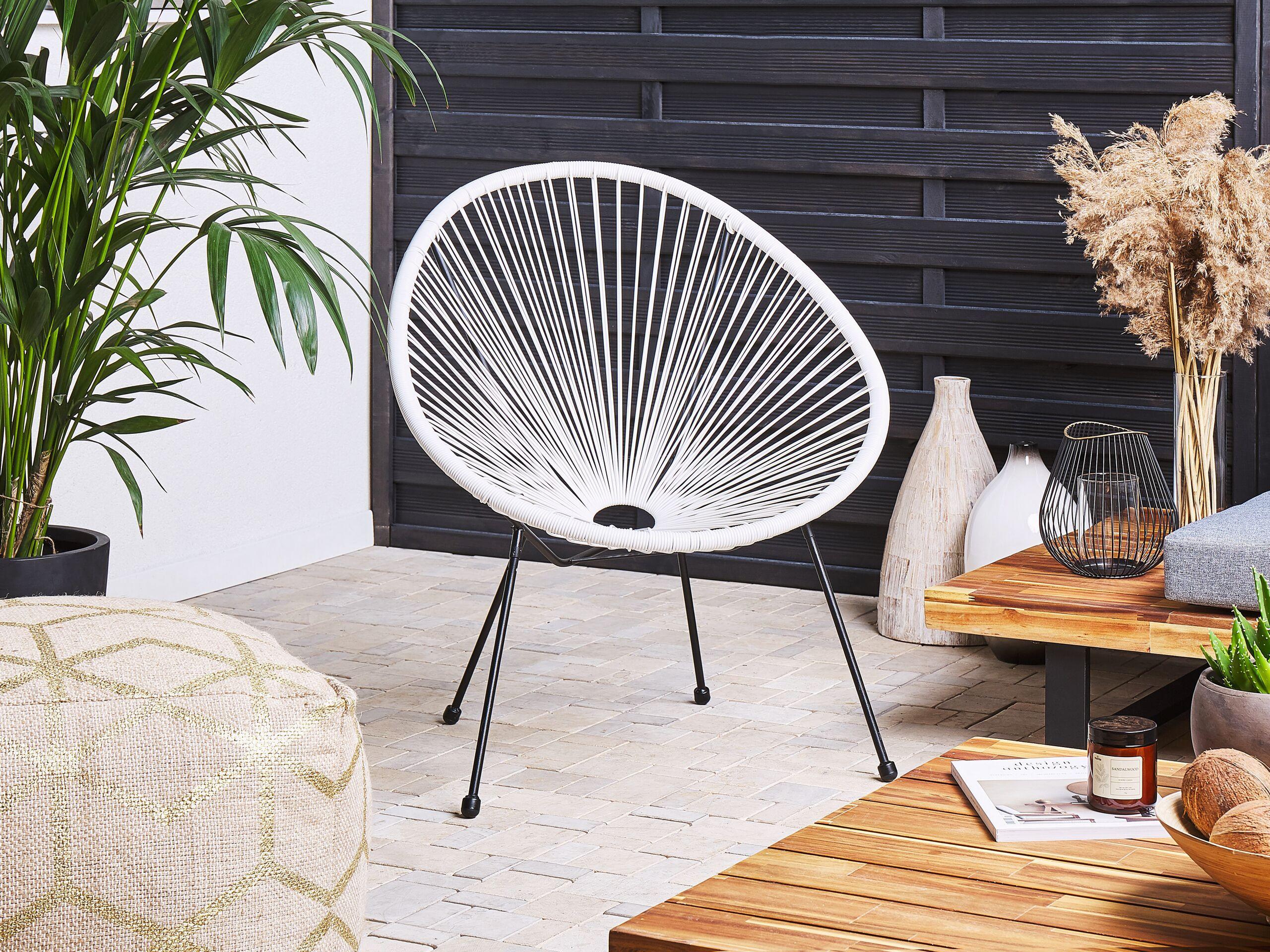 Beliani Ensemble pour bistro en Polyrotin Boho ACAPULCO II  