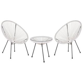 Beliani Ensemble pour bistro en Polyrotin Boho ACAPULCO II  