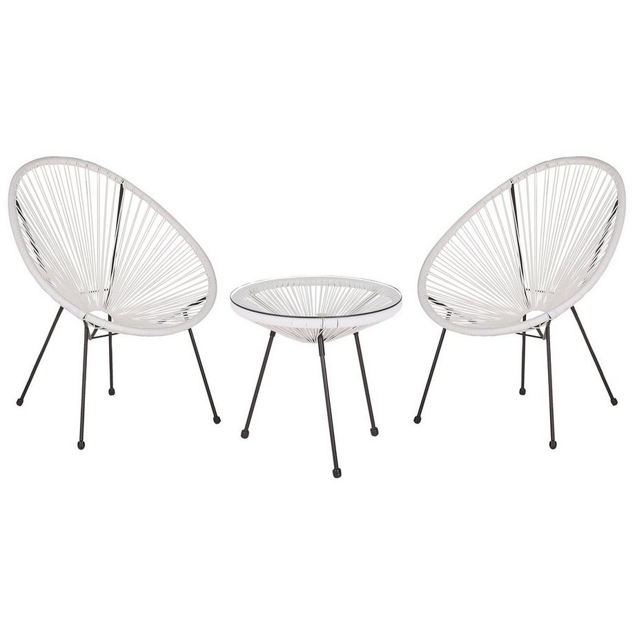 Bistro Set aus PE Rattan Boho ACAPULCO II