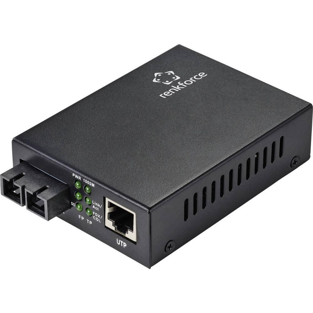 Renkforce  CAT 6, SC Duplex Media converter di rete 1000 MBit/s 