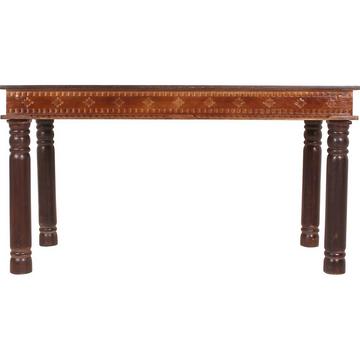 Table Elvana marron 140x70