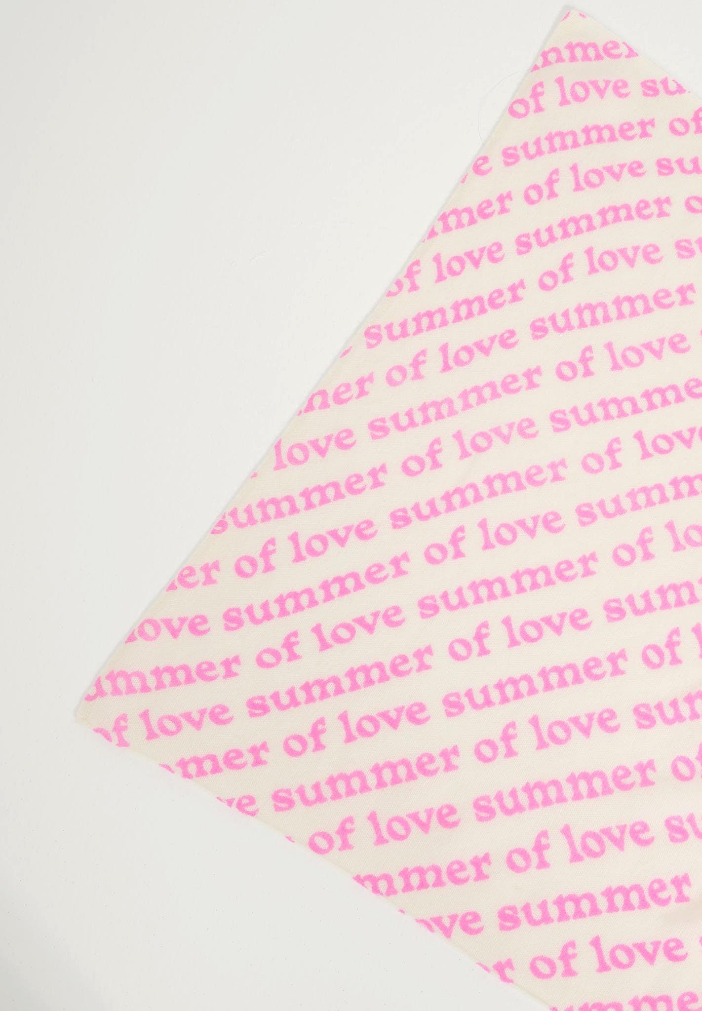 Studio Cashmere8  UNI 7 Bandana " SUMMER OF LOVE" - 100% cachemire déjaugé 