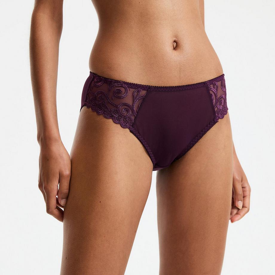 Lot de 2 Slips en tulle uni et tulle brodé Lyssa