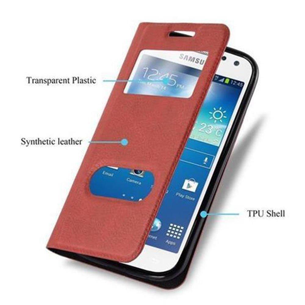 Cadorabo  Housse compatible avec Samsung Galaxy S4 - Coque de protection avec fermeture magnétique, fonction de support et 2 fenêtres de visualisation 