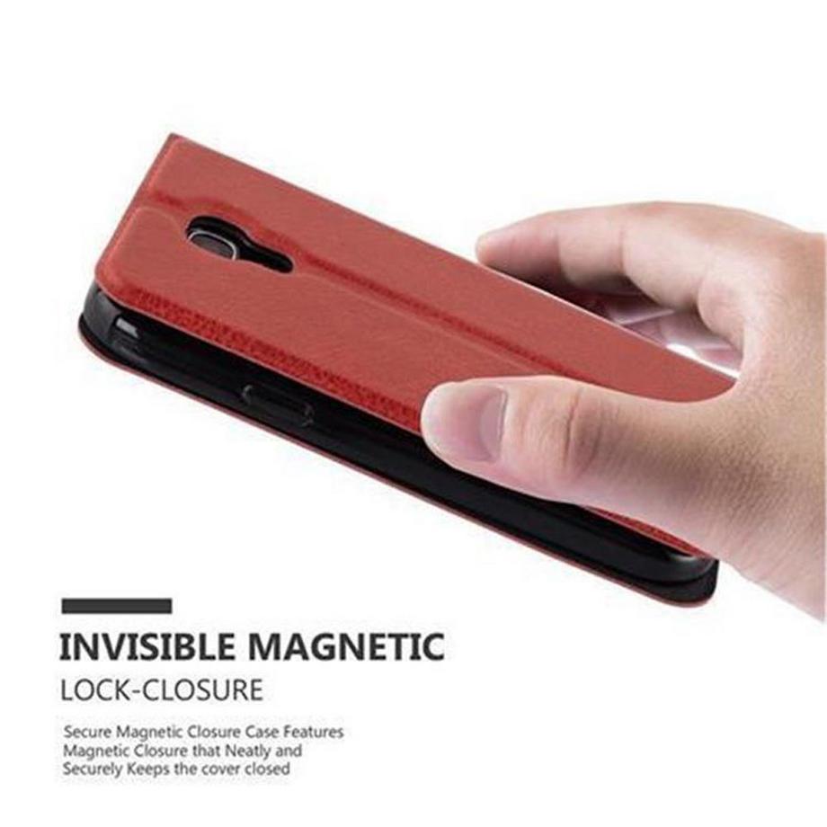 Cadorabo  Housse compatible avec Samsung Galaxy S4 - Coque de protection avec fermeture magnétique, fonction de support et 2 fenêtres de visualisation 