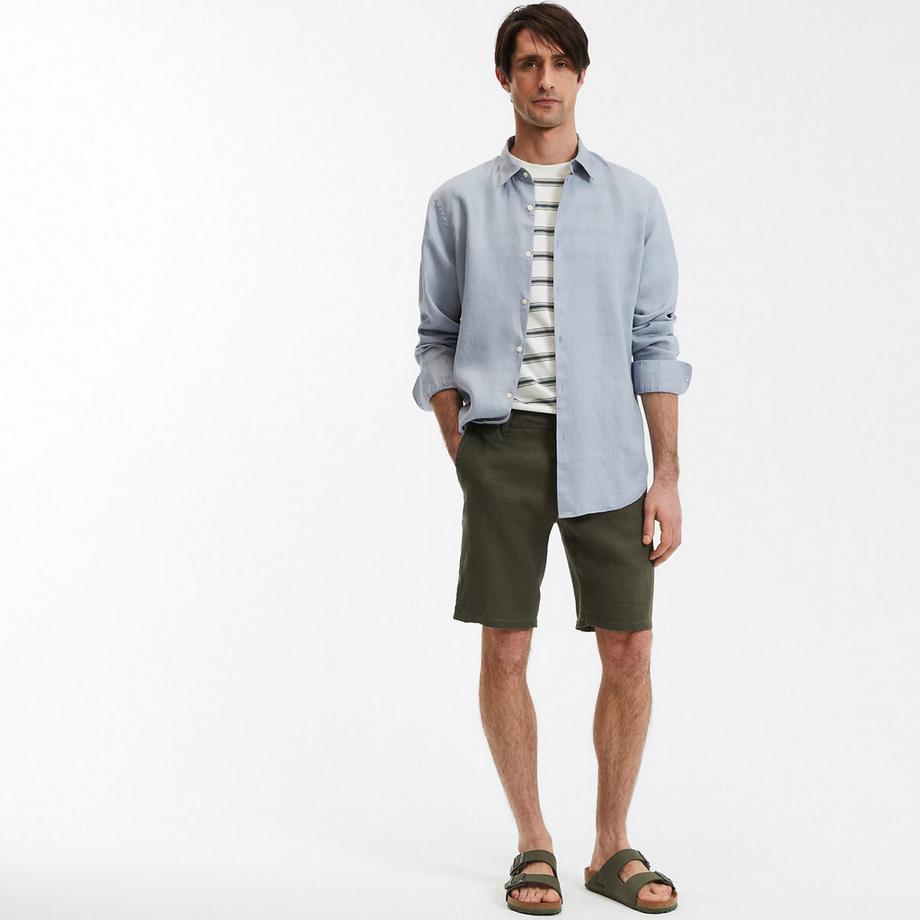 La Redoute Collections Signature Gerades Leinenhemd Langarm  